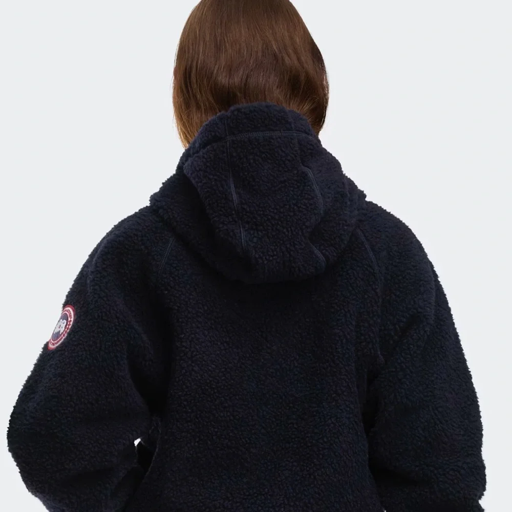Canada Goose Atlantic Navy Simcoe Oversized Hoodie Kind High Pile Fleece - Picture 7 of 8